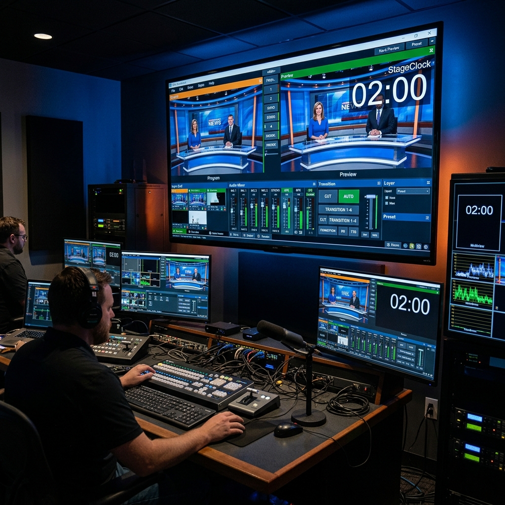 Advanced Production: Integrating StageClock with vMix for Broadcasters